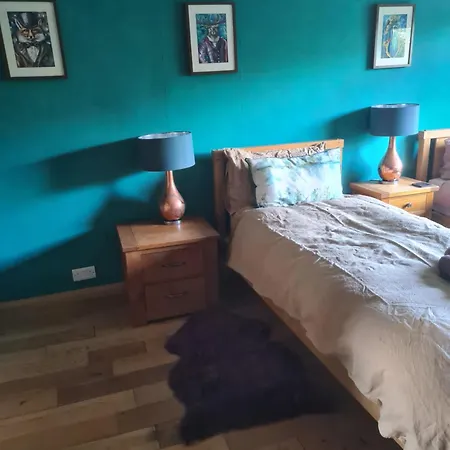 Large Ensuite Twin Room At Fir Tree Lodge ホームステイ